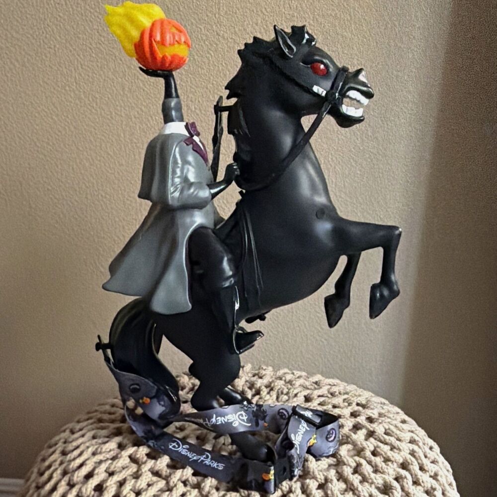 Authentic Disney Parks 2026 Headless Horseman Popcorn Bucket LightUp Pumpkin New